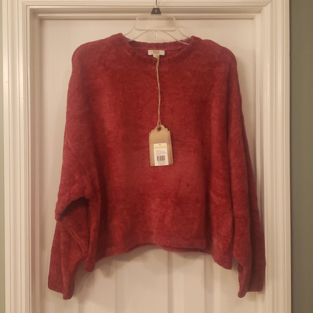 True Craft Long Sleeve Chenille Sweater